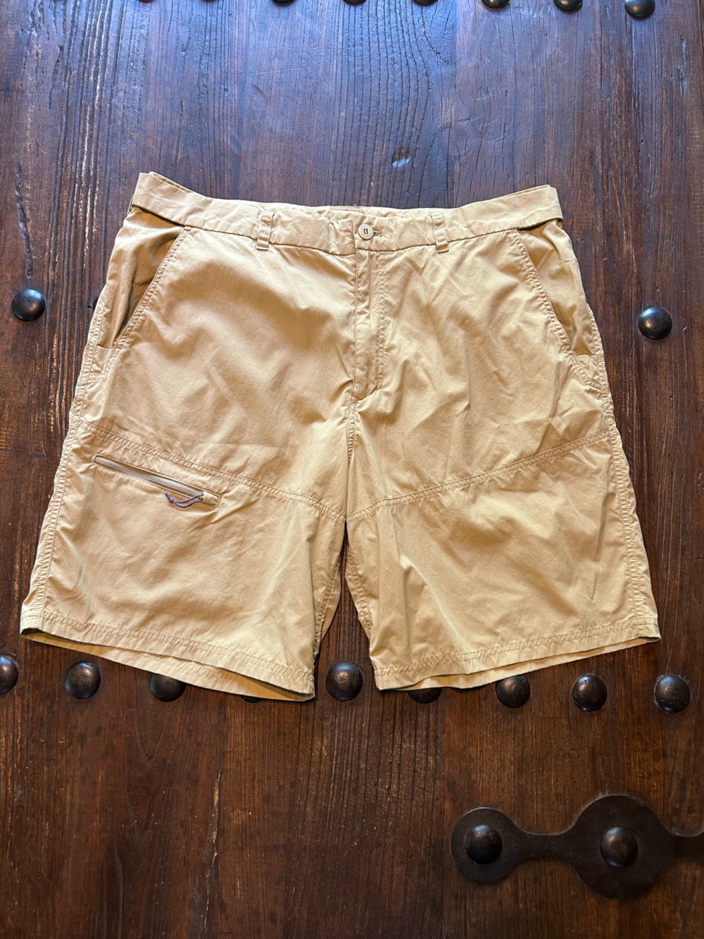 Patagonia Men's Tan Hiking Hybrid Shorts